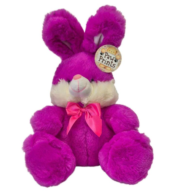 Easter Bunny Soft Toy 25cm - Purple