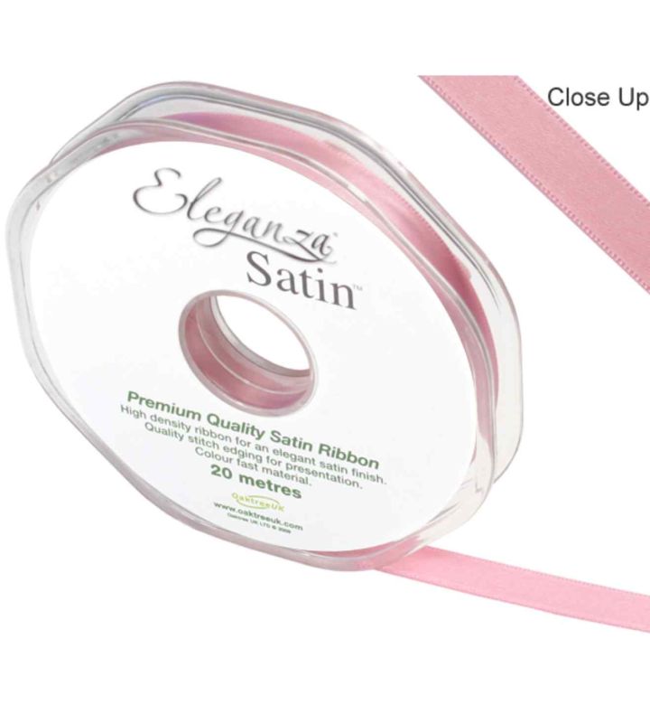 Eleganza Satin Double Faced Classic Pink - 10mm x 20m