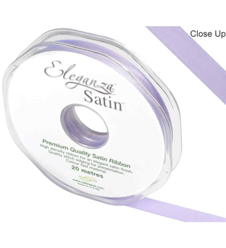 Eleganza Satin Double Faced Lavender 10mm x 20m