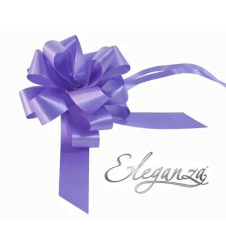 Eleganza Poly Pully Bows Lavender - 30mm x 30pcs