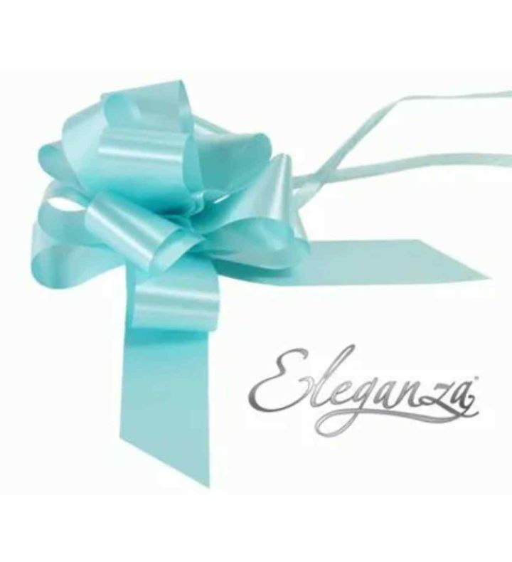 Eleganza Poly Pully Bows Light Blue - 50mm x 20pcs