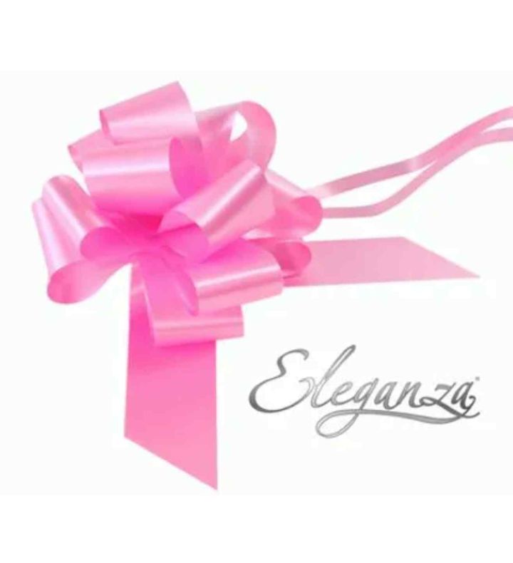 Eleganza Poly Pully Bows Classic Pink - 50mm x 20pcs