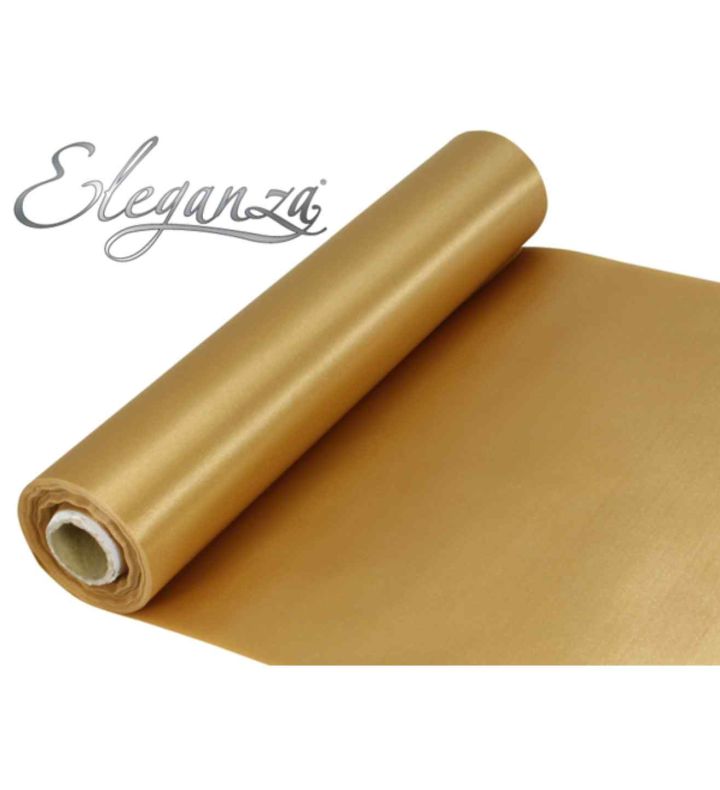 Eleganza Satin Fabric Gold - 29cm x 20m