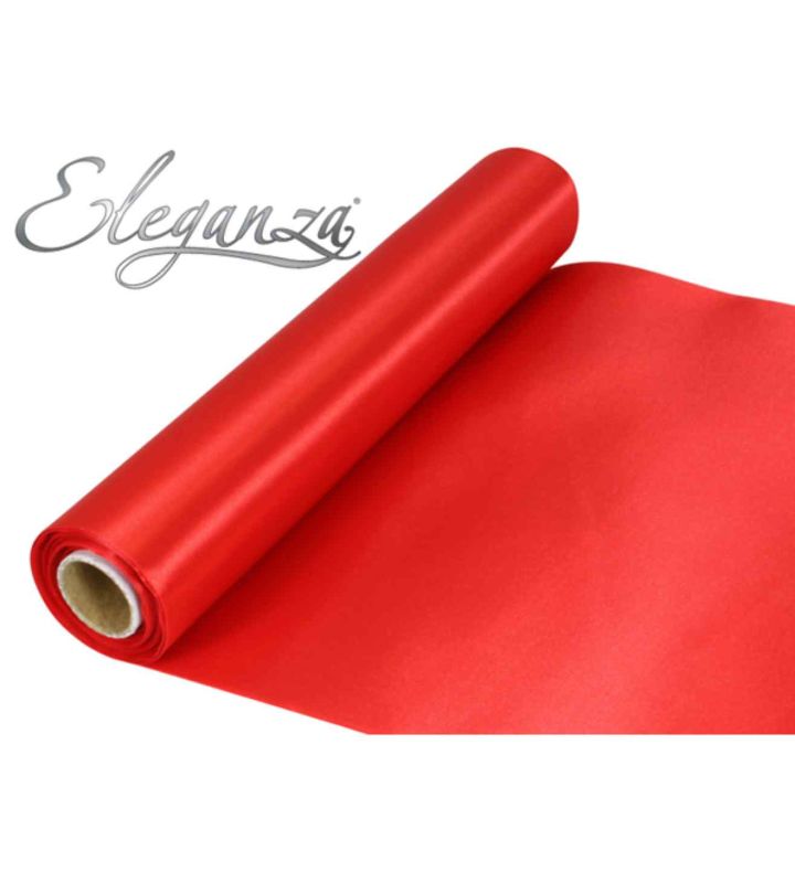 Eleganza Satin Fabric Red - 29cm x 20m