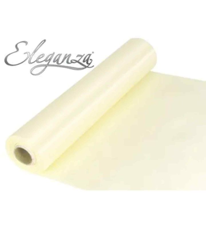 Eleganza Satin Fabric 29cm x 20m Ivory