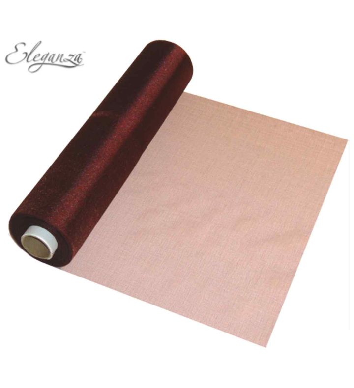 Eleganza Soft Sheer Organza Burgundy - 29cm x 25m