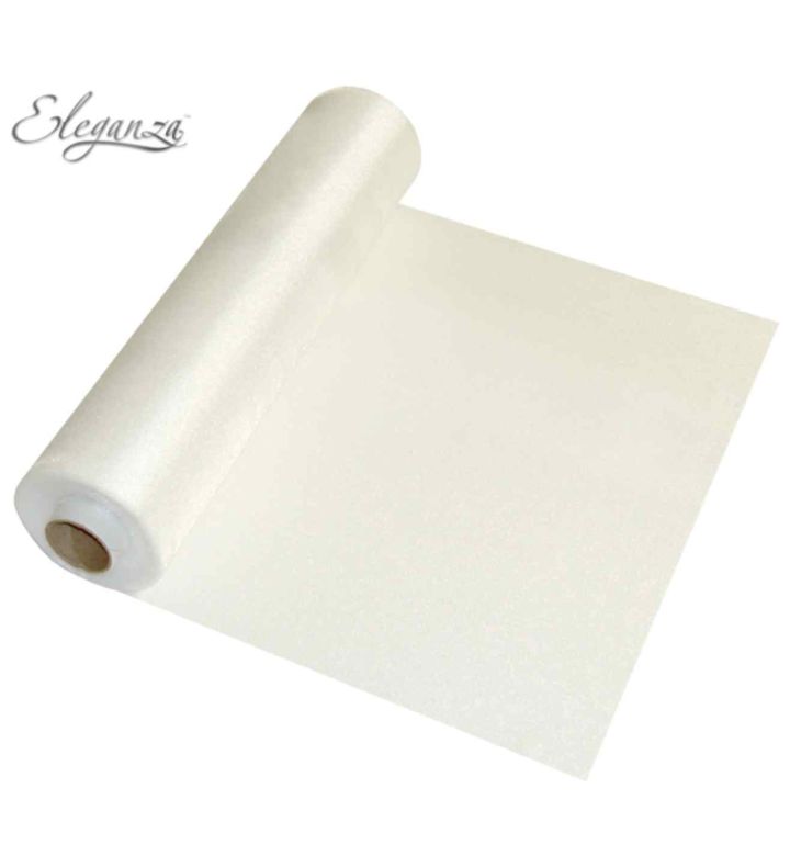 Eleganza Soft Sheer Organza White - 29cm x 25m