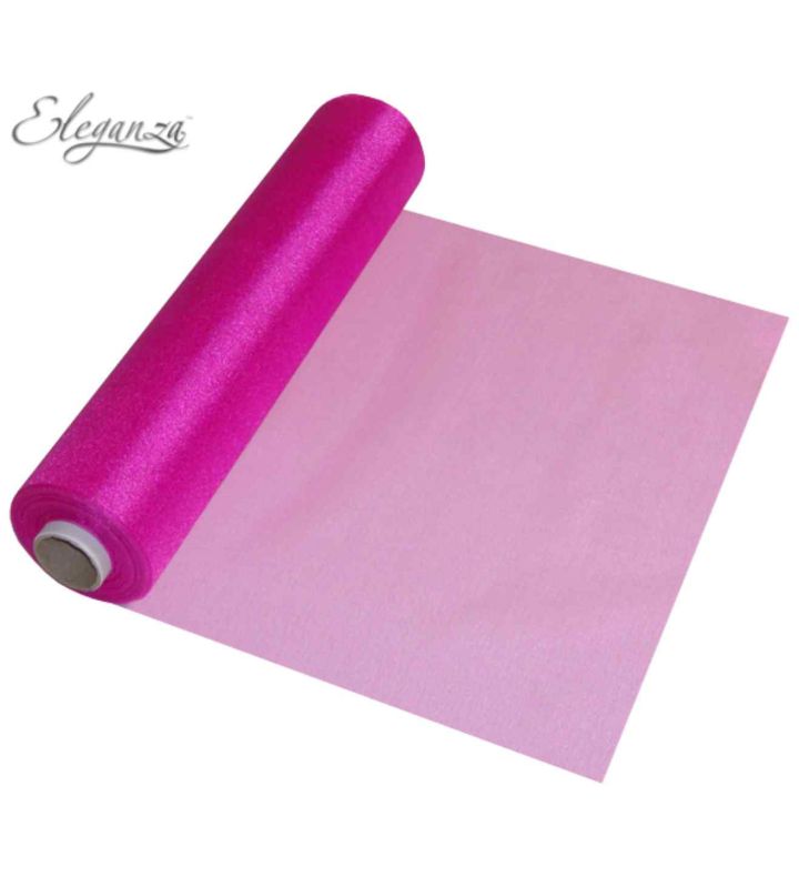 Eleganza Soft Sheer Organza Fuchsia - 29cm x 25m