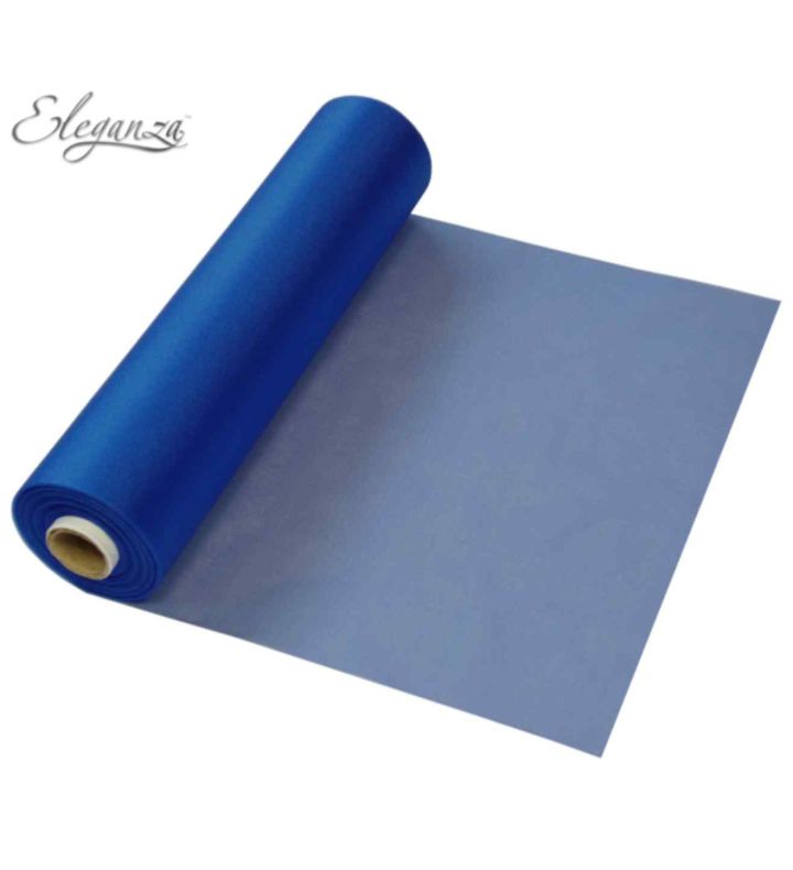 Eleganza Soft Sheer Organza Navy Blue - 29cm x 25m