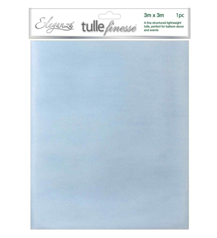 Eleganza Tulle Finesse 3m x 3m Light Blue 1ct.
