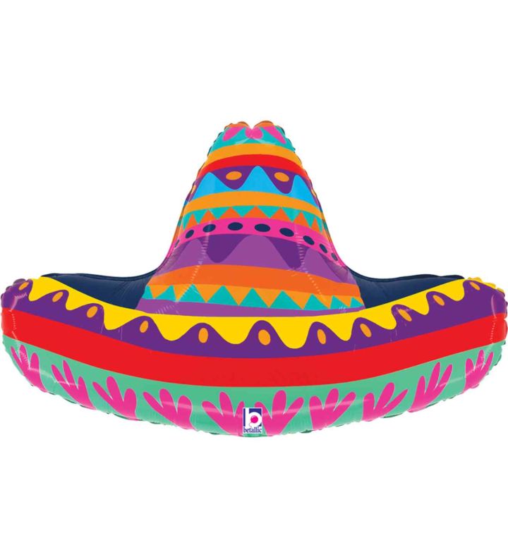32" Betallic Festive Sombrero Foil Balloon