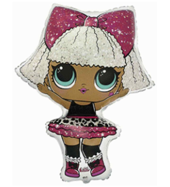 Mini LOL Diva Flexmetal Foil Balloon
