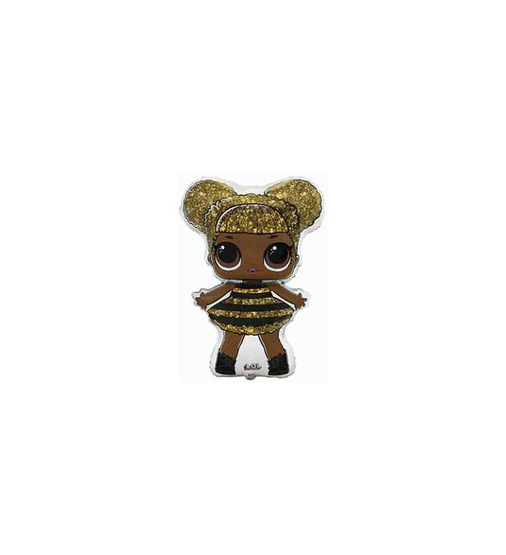 Mini LOL Queen Bee Flexmetal Foil Balloon