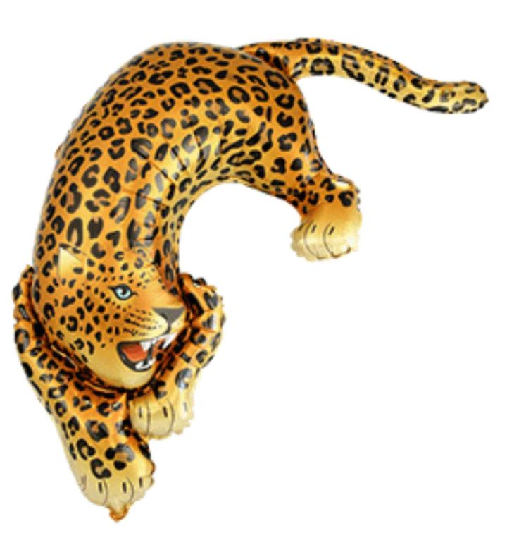 42"  Flexmetal Savage Leopard Foil Balloon