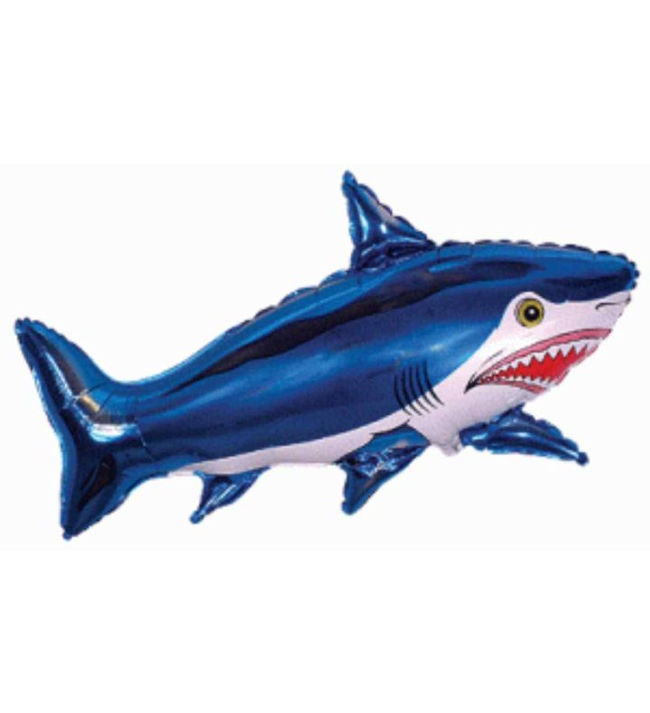 30" x 42" Flexmetal Strong Shark Blue Supershape