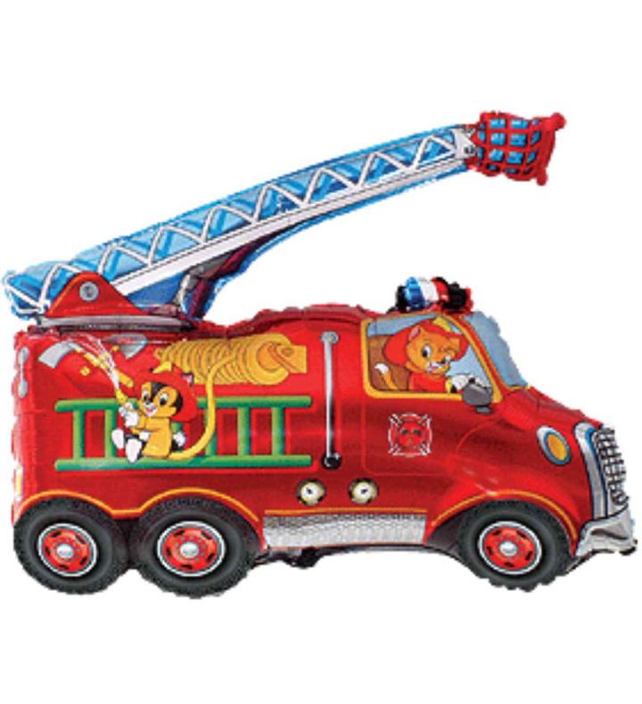 31" x 31" Fire Truck Flexmetal Supershape