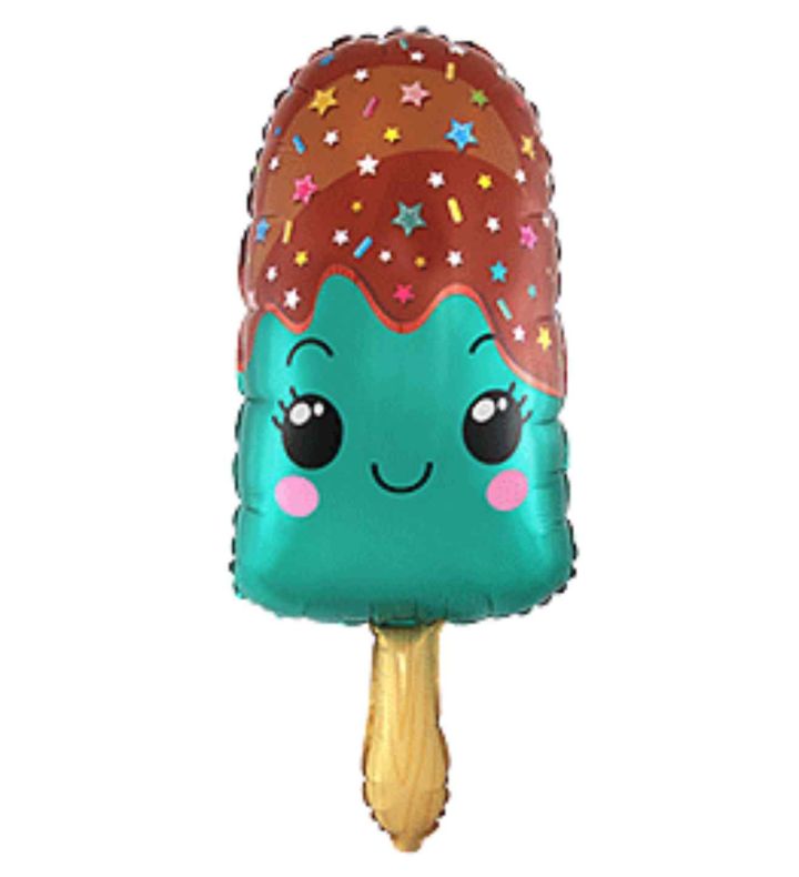 33" Flexmetal Ice Lolly Turquoise Foil Balloon