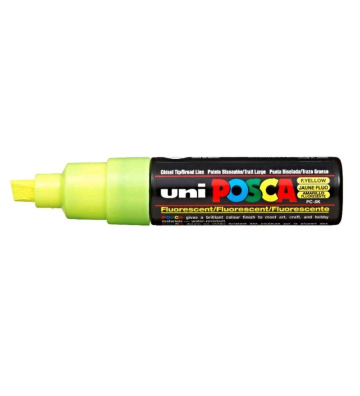 Fluo Yellow POSCA Broad Chisel Tip