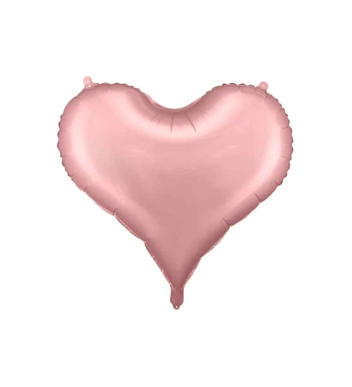 24 x 20.5" Party Deco Foil Heart Light Pink