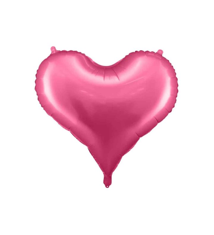 24 x 20.5" Party Deco Foil Heart Pink