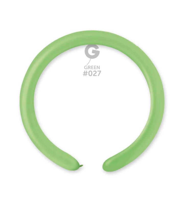 2" Gemar Neon Green 027 Modelling Latex Balloons 100ct