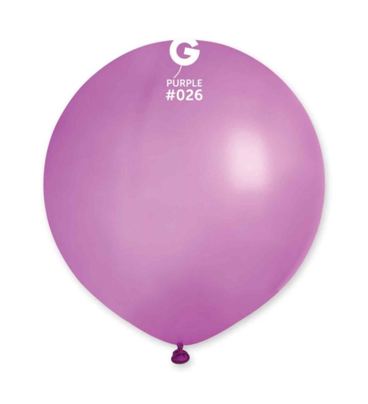 19" Gemar Neon Purple 026 Latex Balloons 25ct