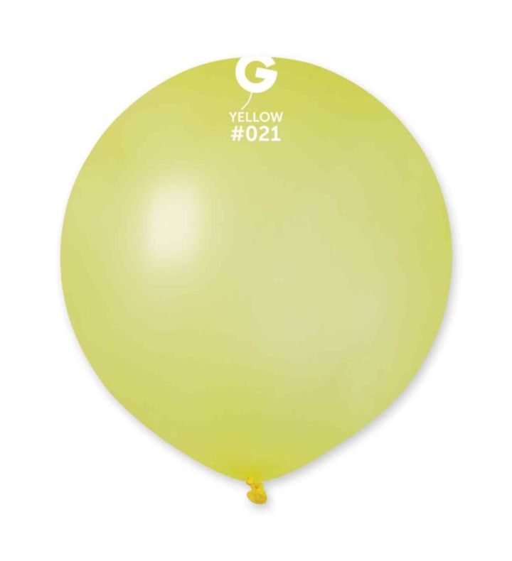 19" Gemar Neon Yellow 021 Latex Balloons 25ct