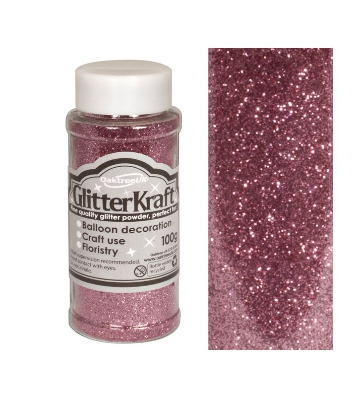 Glitter Kraft Fine Glitter 100g - Light Pink