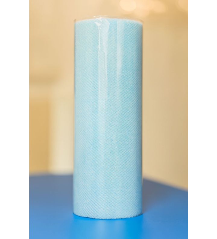 Party Deco Blue Glitter Tulle