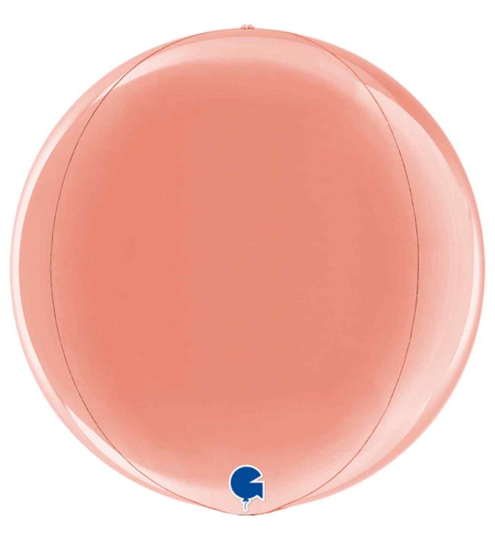 15" Grabo Rose Gold 4D Globe