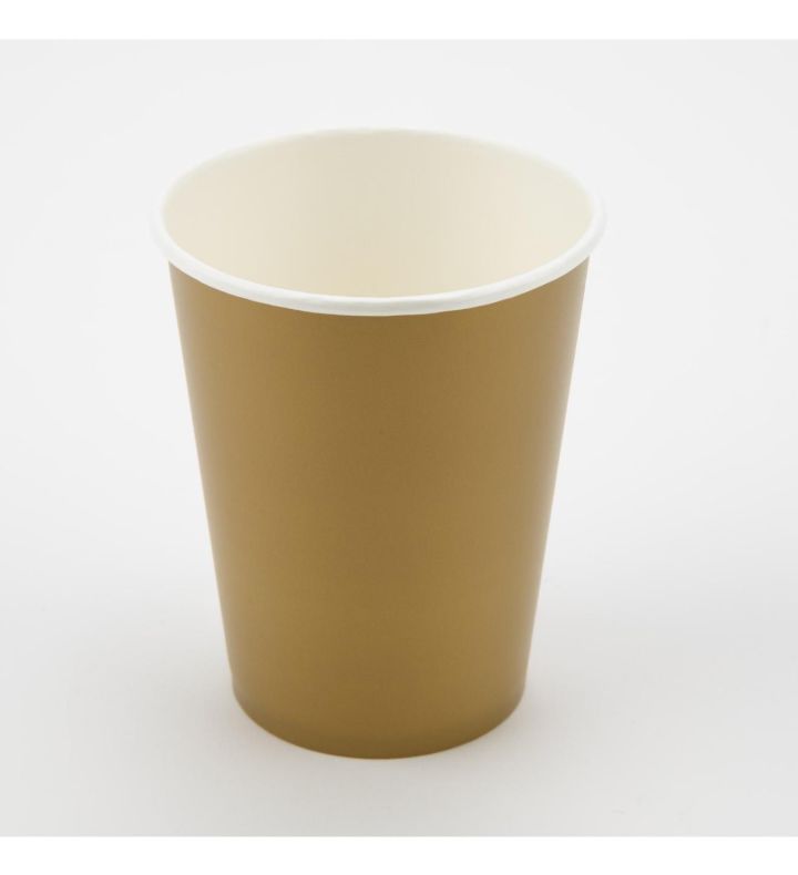 Paper Cups Gold Oaktree 9oz 8ct