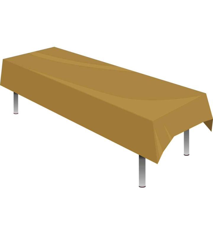 Table Cover Plastic Gold Oaktree 1.37m x 2.74m