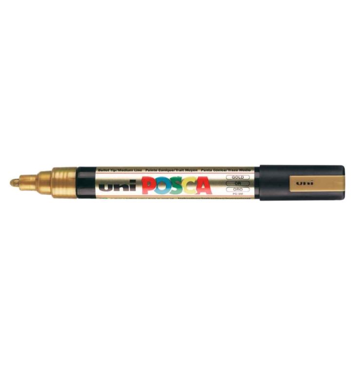 Gold POSCA Medium Bullet Tip