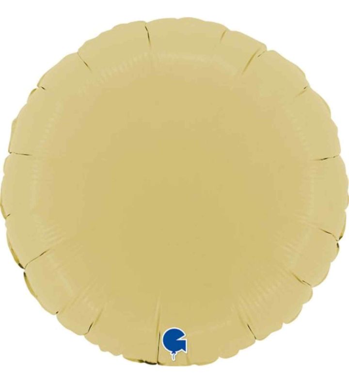 18" Grabo Foil Round Matte Yellow