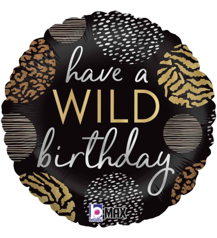 18" Betallic Wild Birthday Round