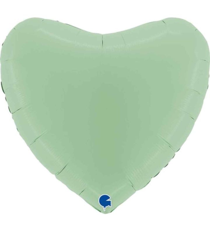 36" Grabo Matte Green Heart