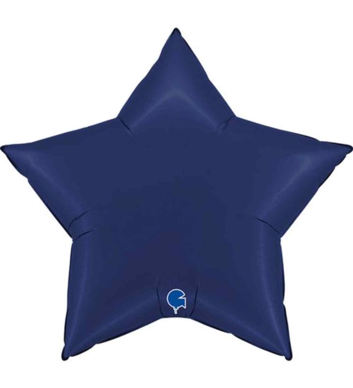 36" Grabo Satin Blue Navy Star