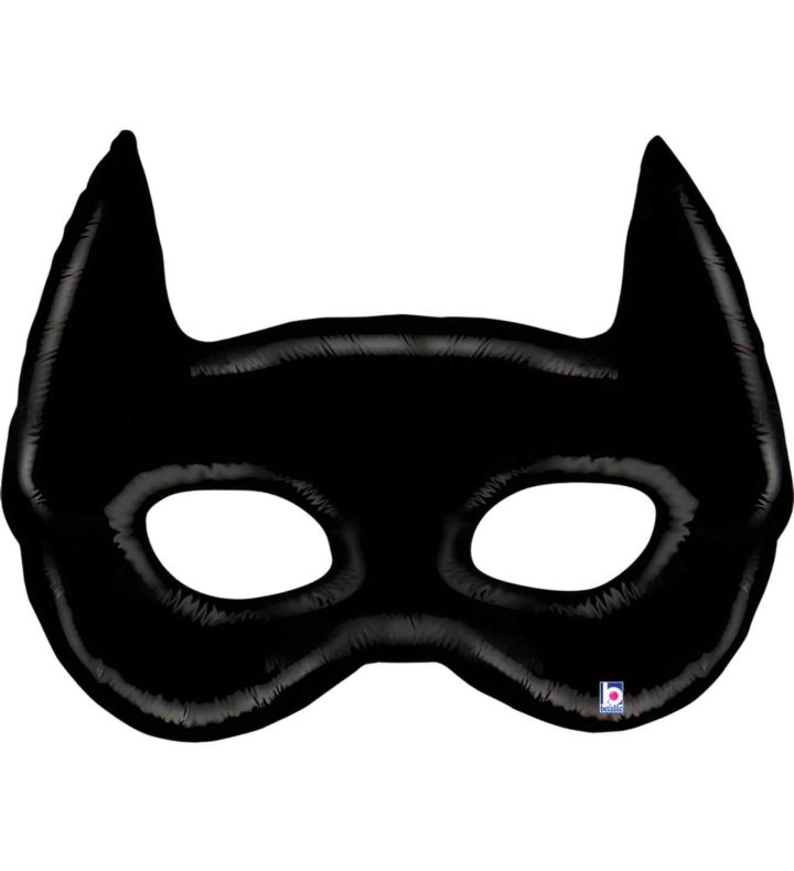 45" Bat Mask Black Foil Balloon