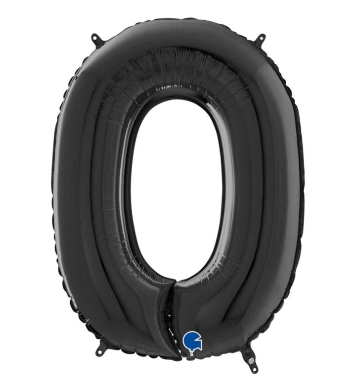 40" Grabo Black Number 0