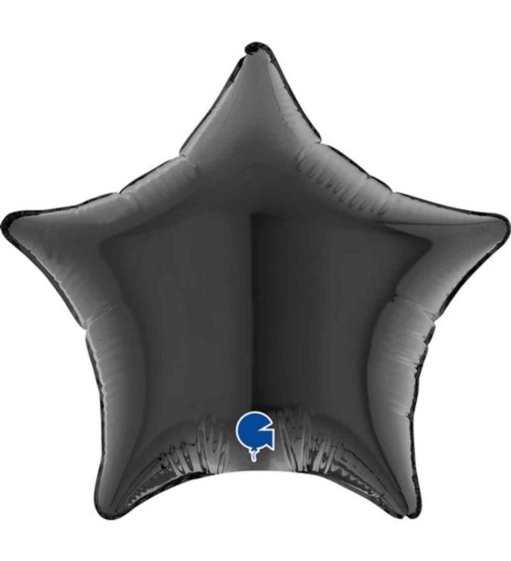 4" Grabo Star Black Foil