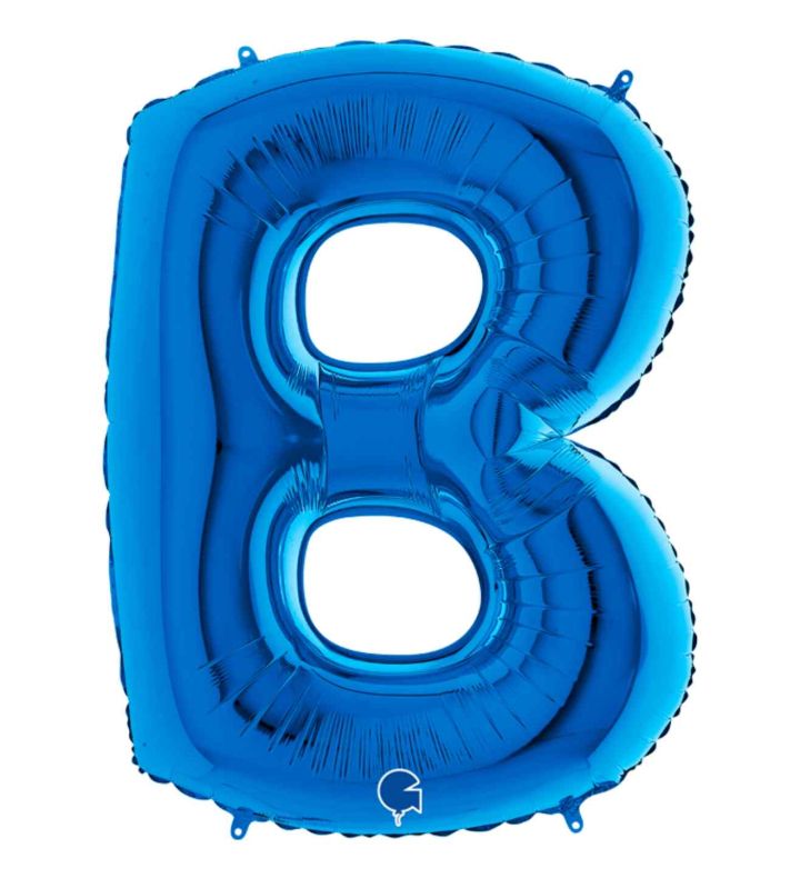 40" Grabo Blue Letter B