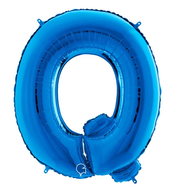 40" Grabo Blue Letter Q