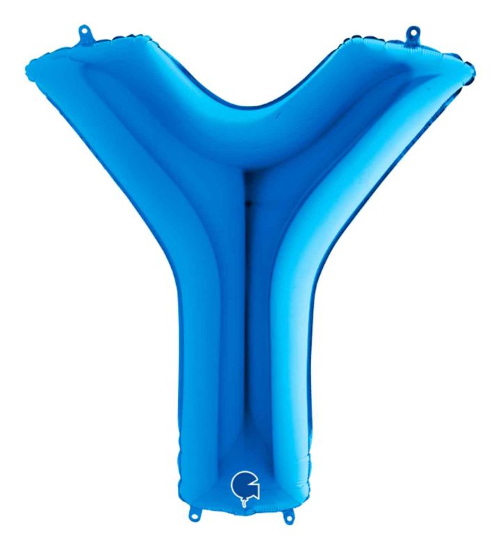 40" Grabo Blue Letter Y