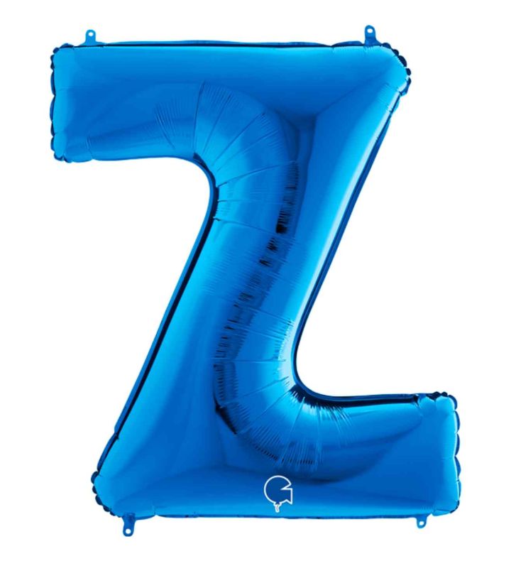 40" Grabo Blue Letter Z