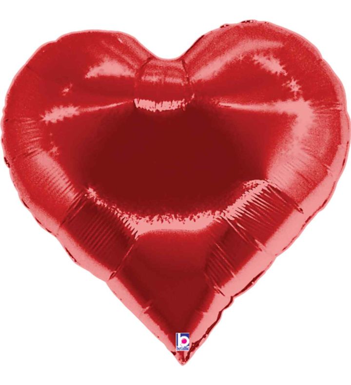 30" Betallic Casino Heart Foil Balloon