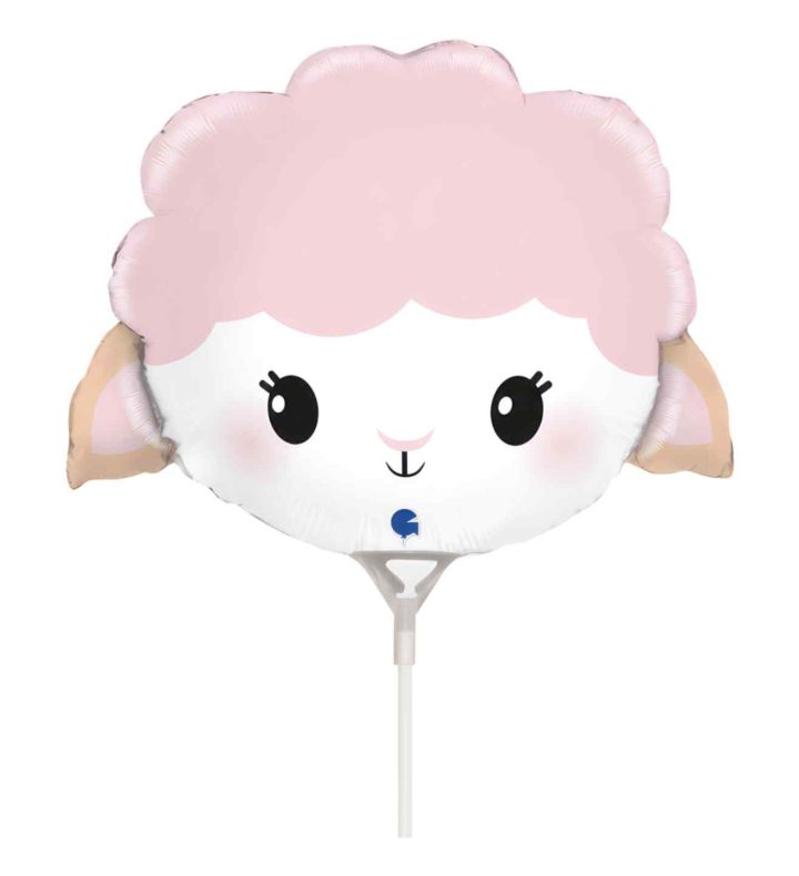 Mini Cute Sheep Head Grabo Foil Balloon