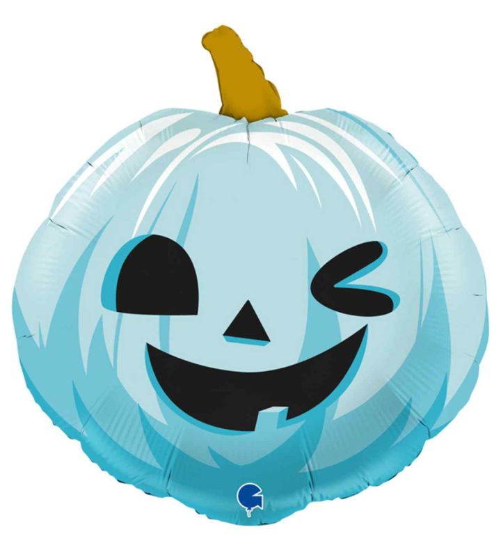 22" Funny Pumpkin Blue