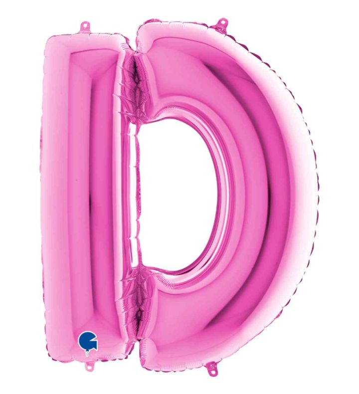 40" Grabo Fuxia Letter D