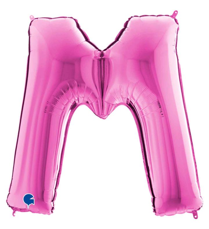 40" Grabo Fuxia Letter M