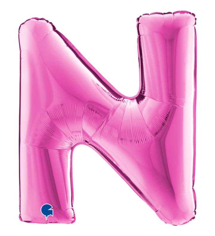 40" Grabo Fuxia Letter N